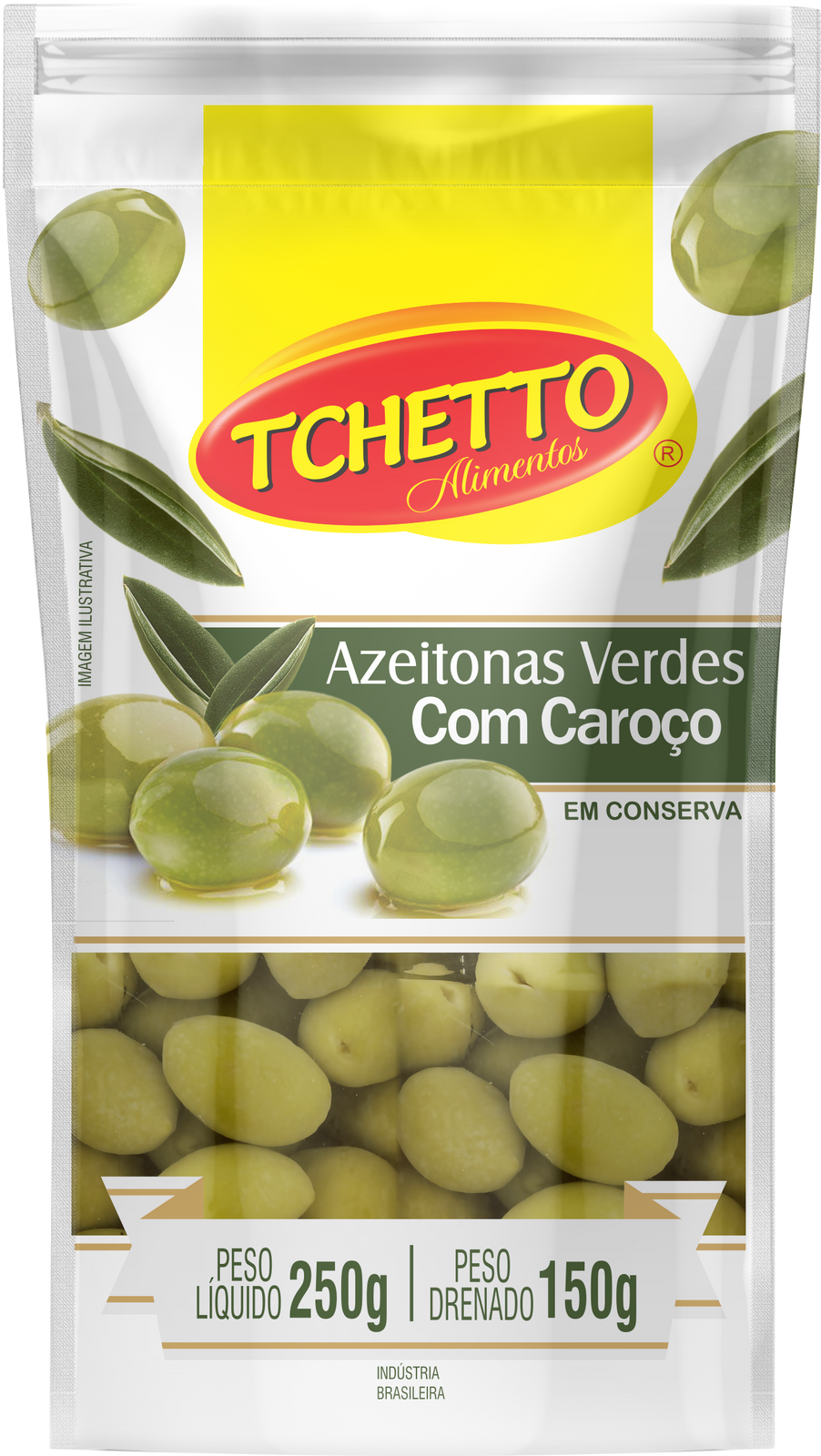 Azeitona Verde com Caroço (Pouch)
