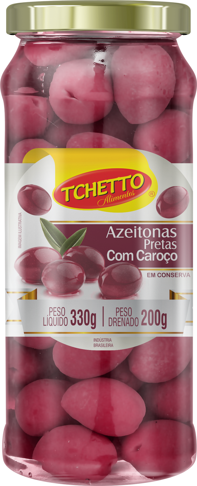 Azeitona Preta com Caroço Vidro