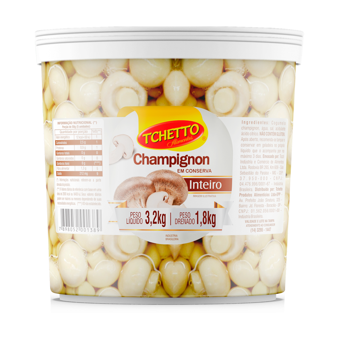 Champignon Inteiro 1,8kg