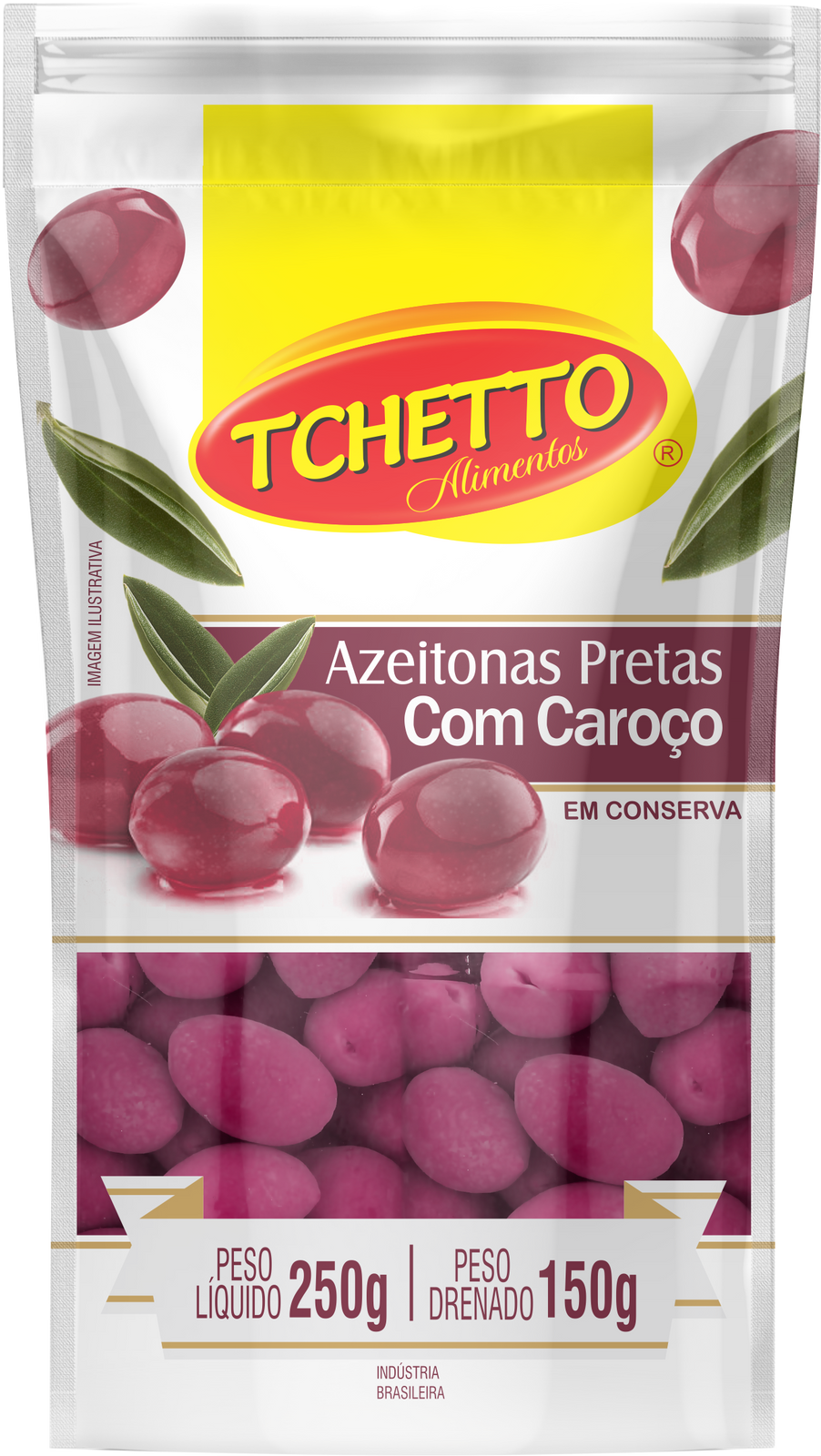 Azeitona Preta com Caroço (Pouch)