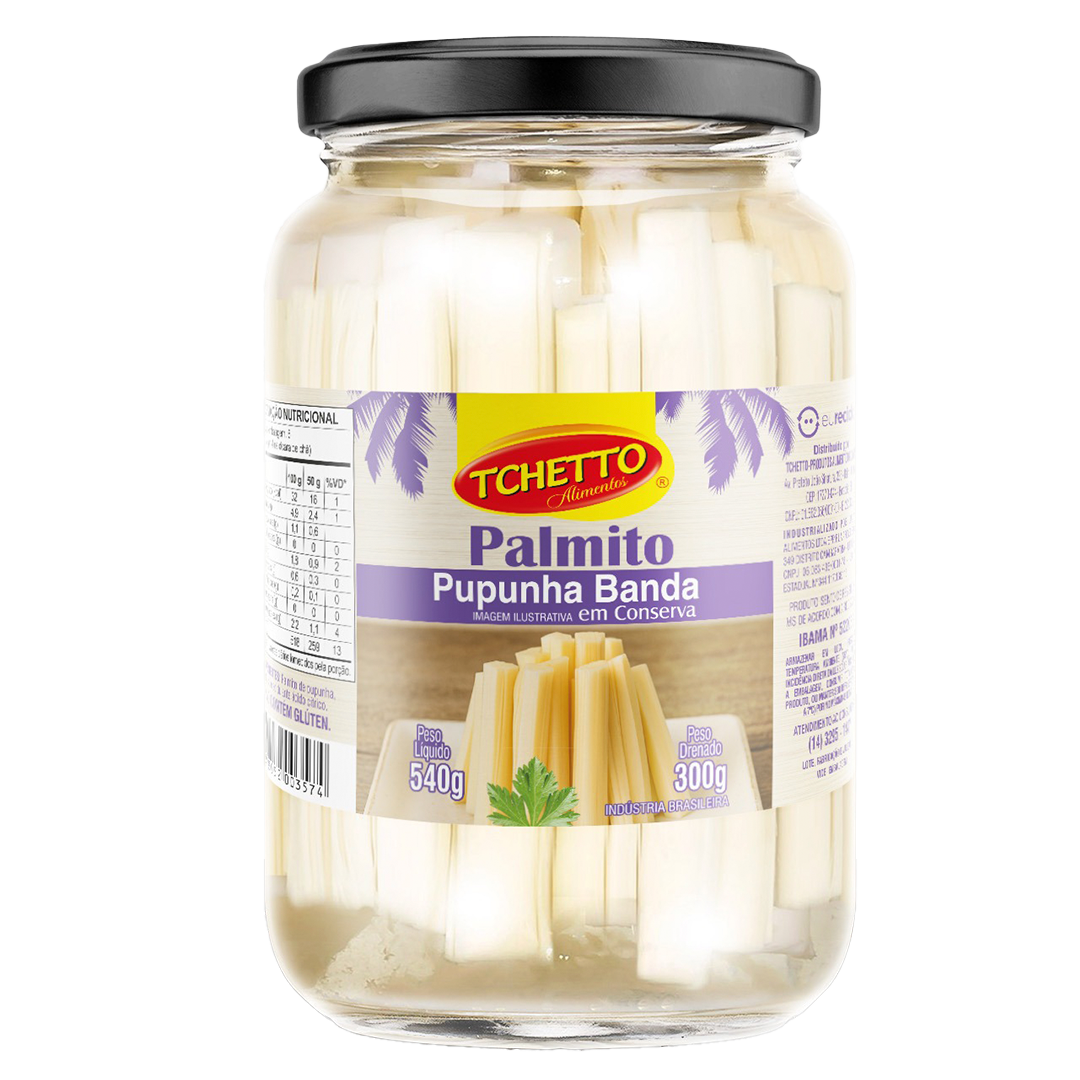 Palmito Pupunha Banda 300g