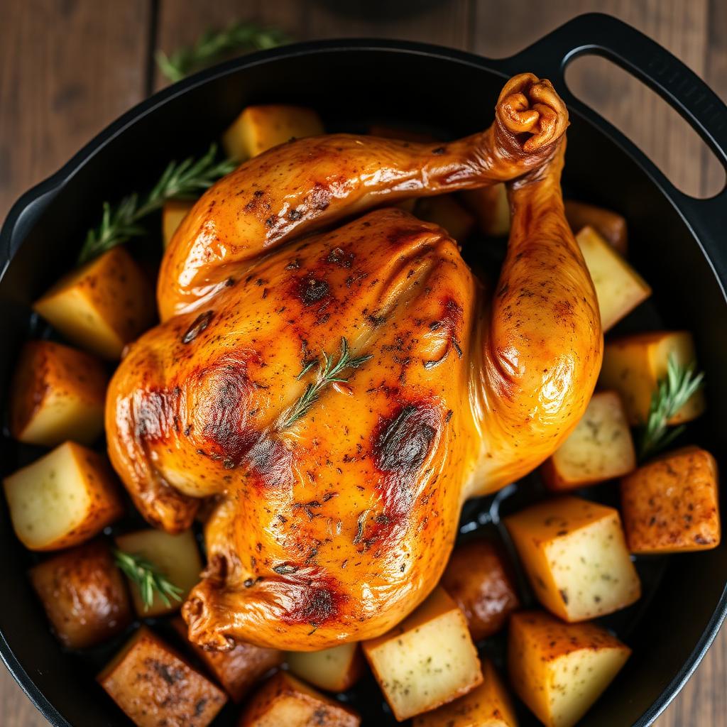 Frango Assado com Tempero Pronto Tchetto